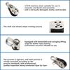 Stainless Steel Nylon Marine Pulley,Pulley Block Rope Rope Runner Kayak Pulley Single Pulley Bearing Block Rope Runner,Suitable for 0.08"to 0.32"Ropes