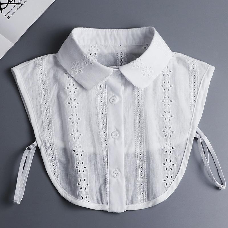 Faux False Fake Collar Detachable Dickey White Blouse Half Shirts for Women Girl