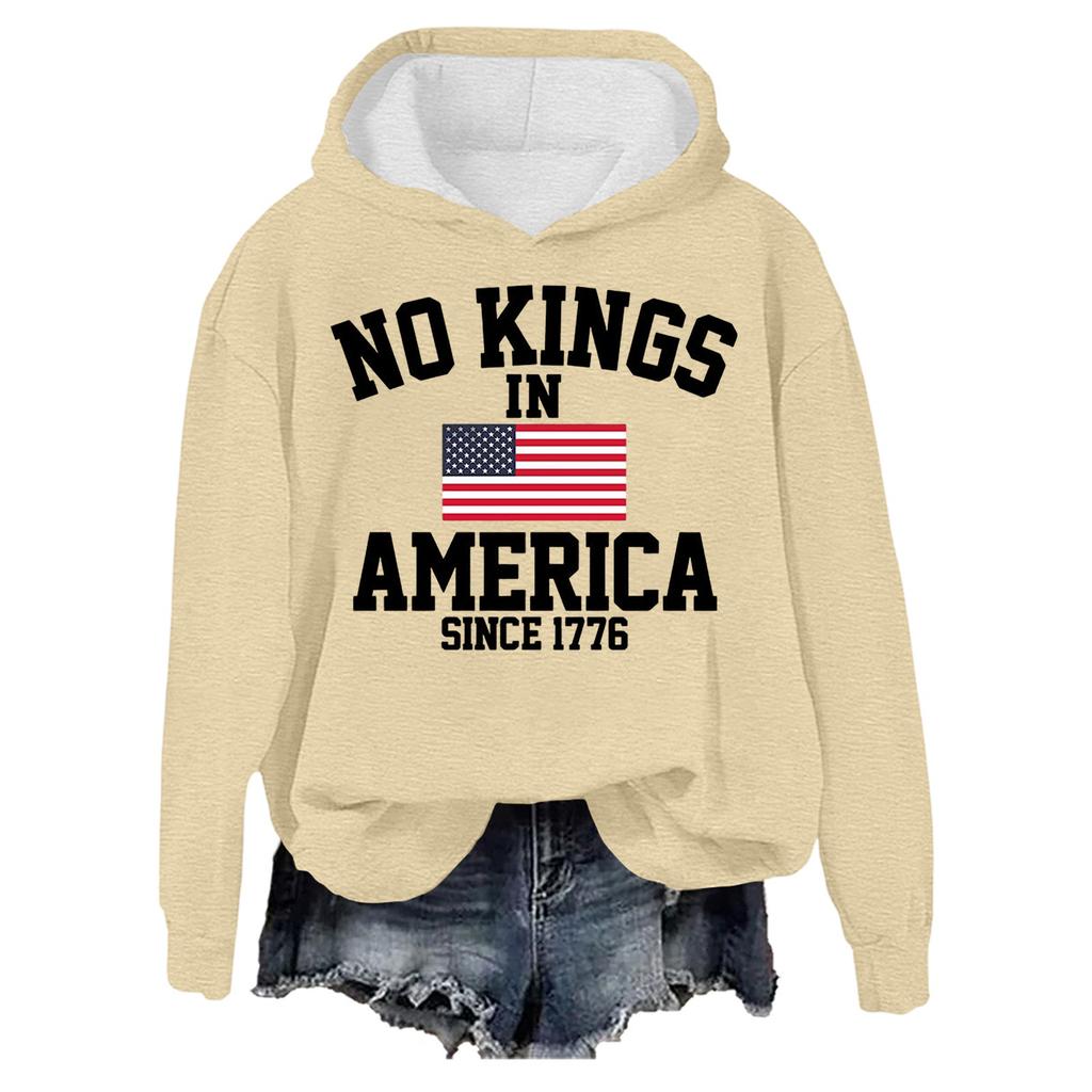 Женский пуловер с круглым вырезом, длинными рукавами и принтом, толстовка с капюшоном