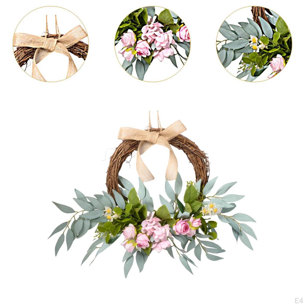 Floral Wreath for Front Door Decorative Piece Weddings And Celebrations
