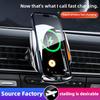 Stable and Anti Shake Car Phone Holder Wireless Fast Charging Car Phone Holder 360 ° Infrared Sensing Air Outlet Phone Holder T2