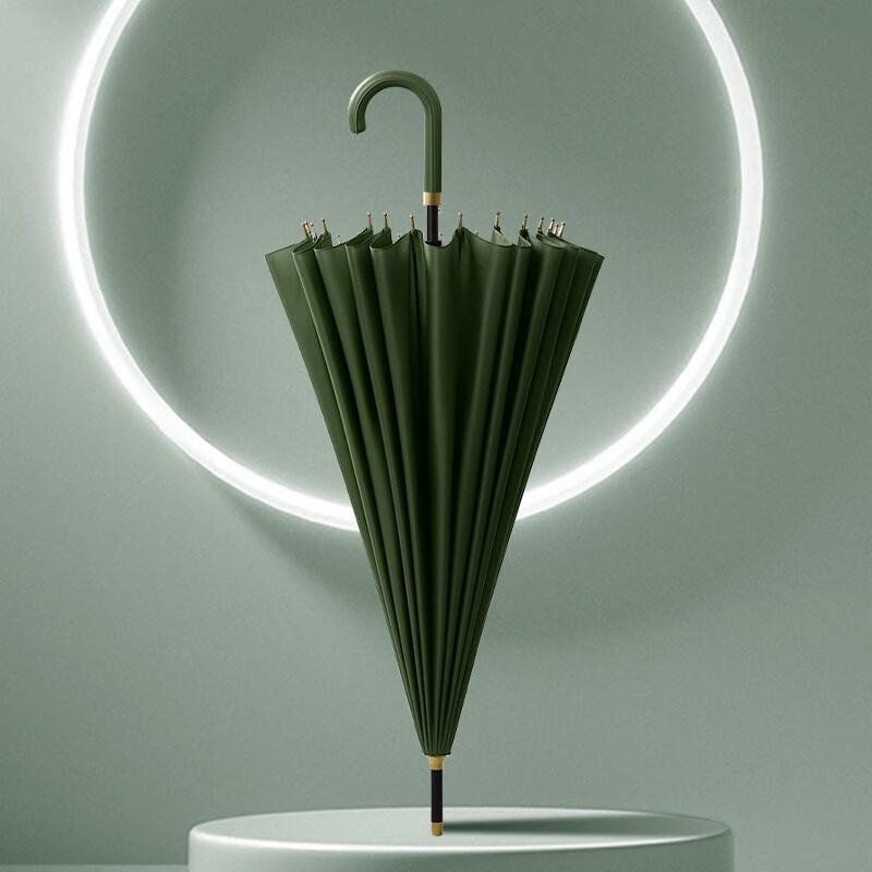 MAYDU 24-Rib Oversized Automatic Straight Umbrella