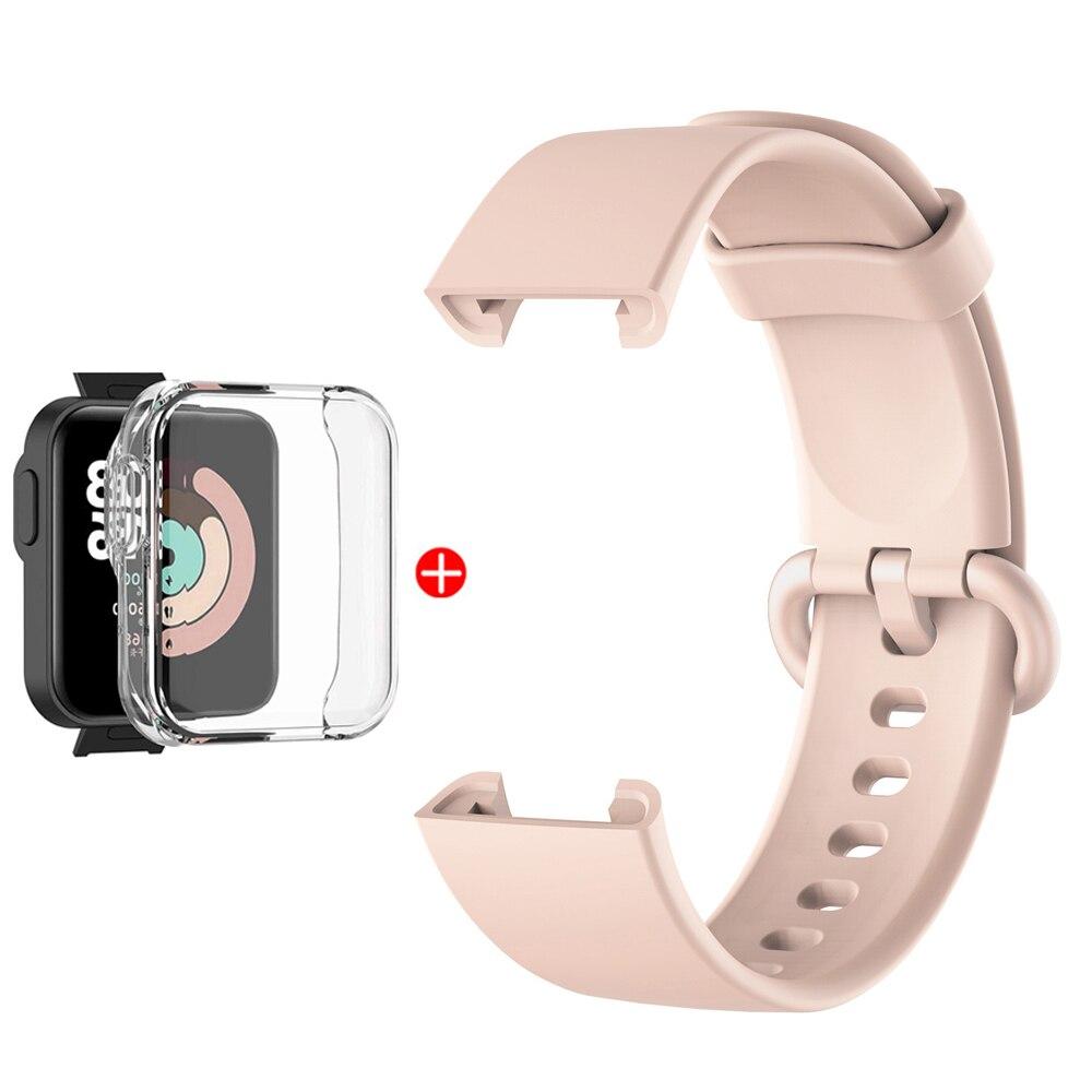 Replacement Strap For Mi Watch Lite Silicone Watchbands Watch Strap For Redmi Watch 2 Lite Strap Correa Bracelet With Case