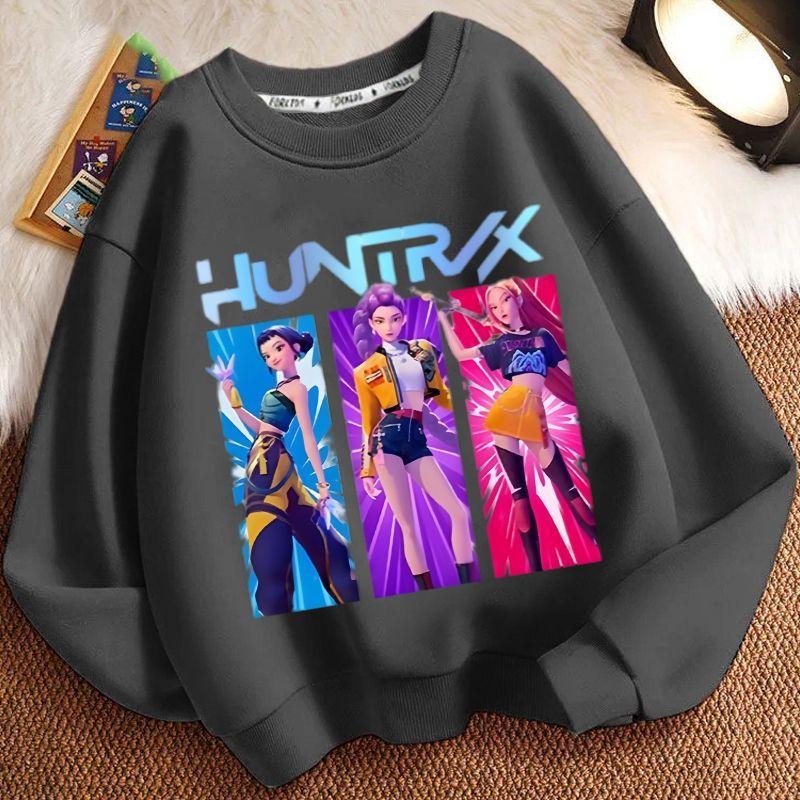 Children's Witch Hunt Team Round-neck Hoodie, Spring and Autumn Boys' and Girls' Long-sleeved Casual Jacket