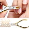 Versatile Cuticle Nipper Nails Ornaments Solid Gold Color Corrosion-Resistant
