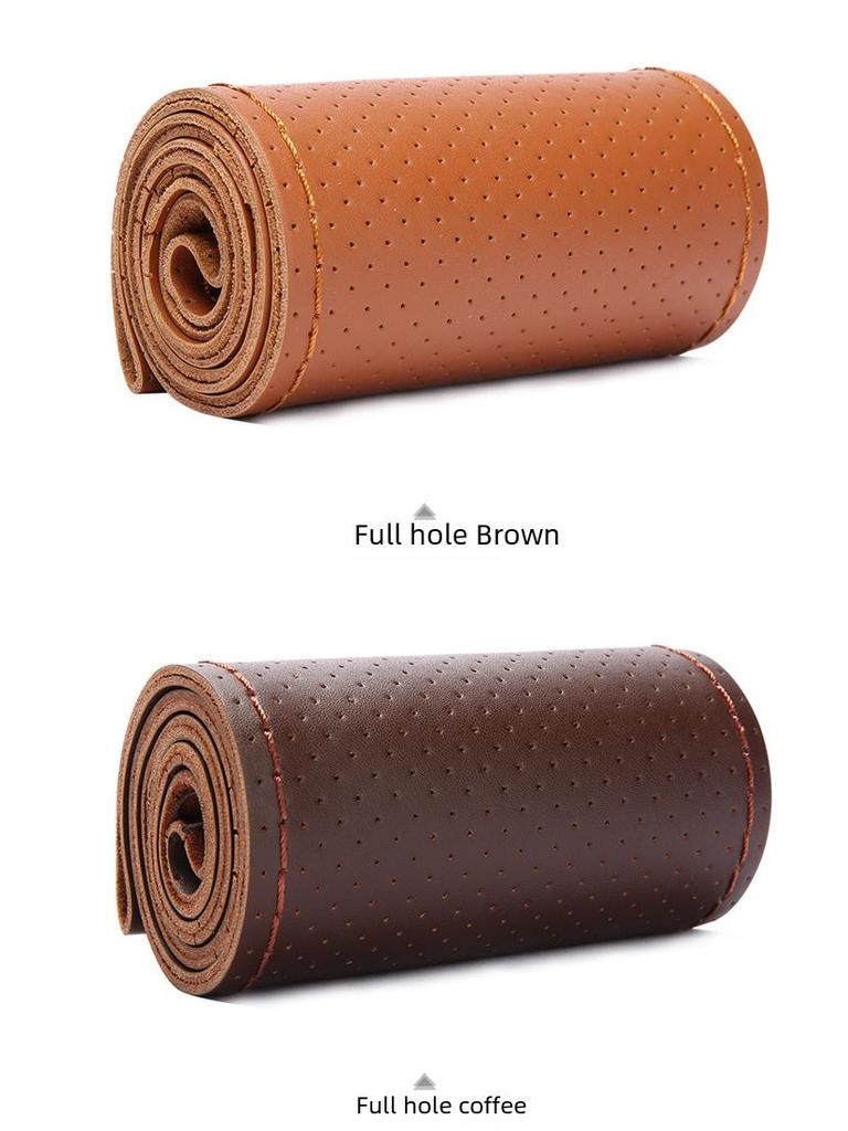 Универсальная оплетка на руль из коровьей кожи ручной работы для всех сезонов