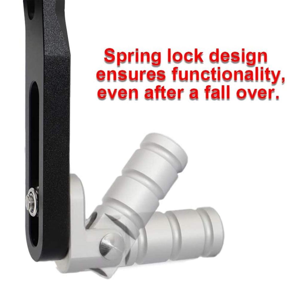 Yctze Motorcycle Shift Lever Installation Kit, Metal Folding Shift Lever with Screw Rod Fit for Yamaha YZF-R25/YZF-R3/MT-25/MT-03