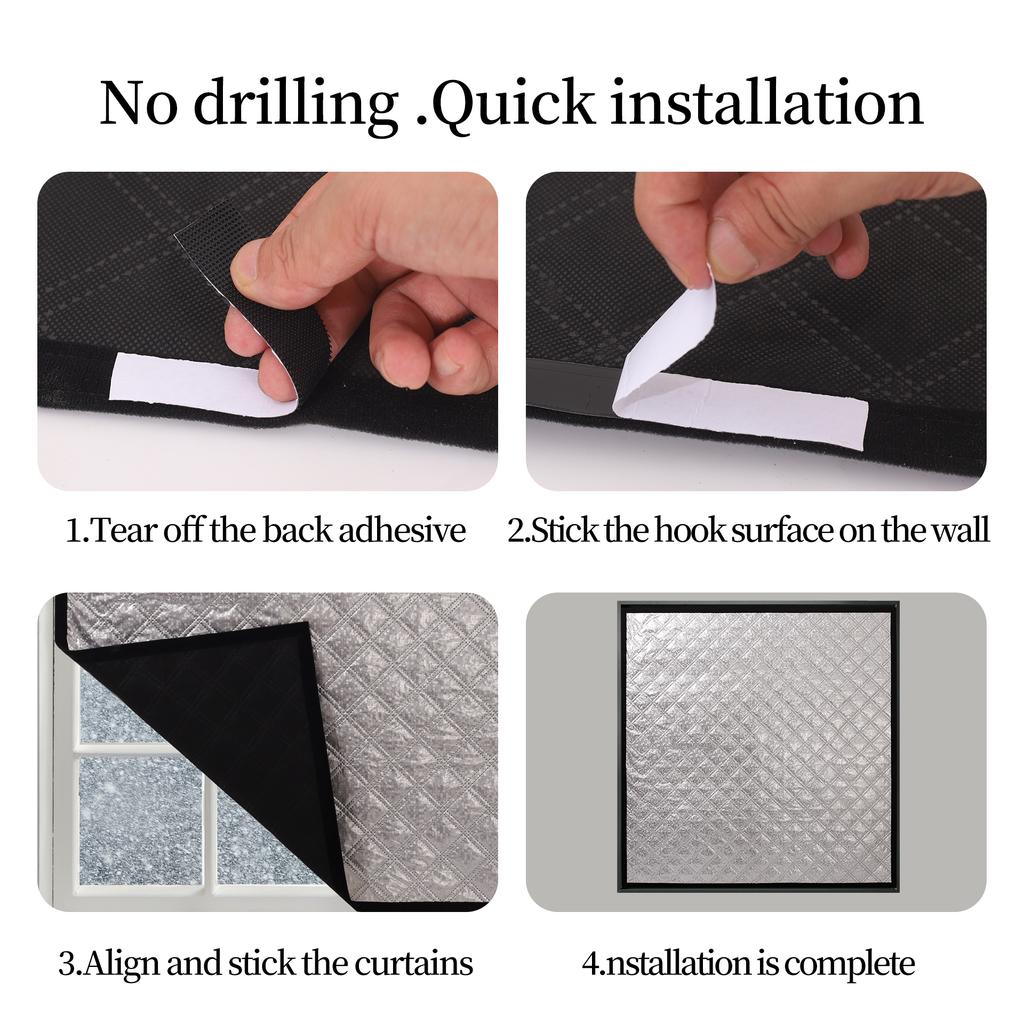 Зимние тепловые шторы с изоляционным хлопком, морозостойкая оконная изоляционная пленка, утолщенные звуконепроницаемые и светонепроницаемые шторы