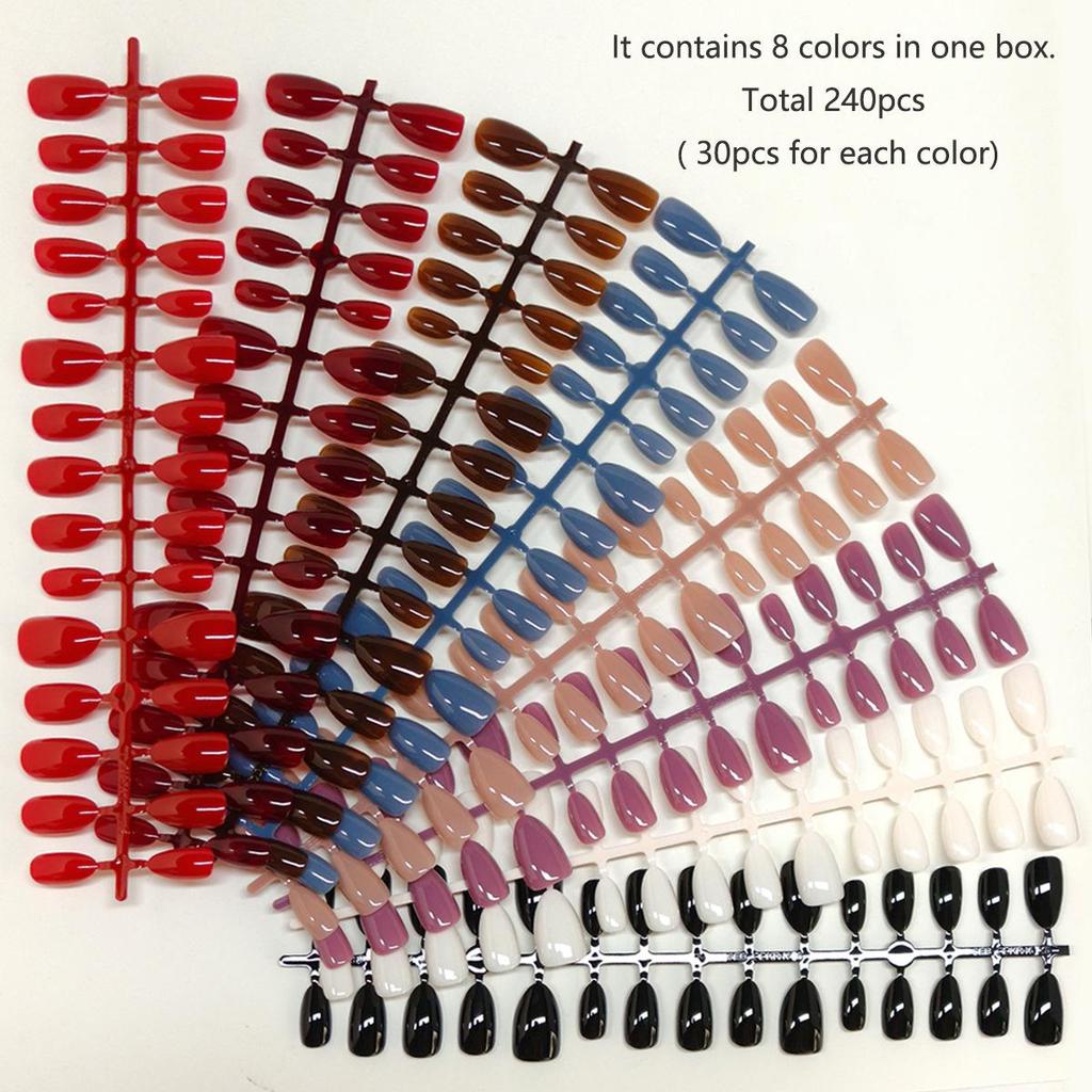 Trending Wearable False Nail Tips Set - Press-On Nails