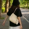 Solid Color PU Leather Shoulder Bag Korean Style Handbag Crossbody Bag Underarm Bag  Commuting