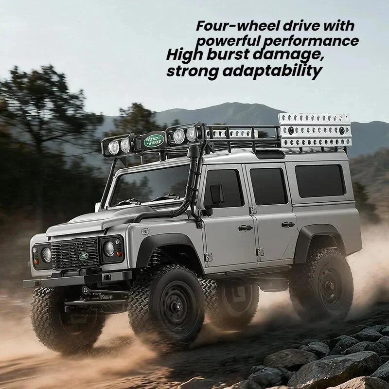 Профессиональный MN111C 1:18 Радиоуправляемая Машина 4WD Land Rover Defender 2.4G Полномасштабная Машина на Пульте Управления Грузовик Скалолаз Внедорожник Игрушки для Детей Подарок