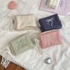Bowknot Bow Coin Purse Portable Cosmetic Bag Square Sanitary Napkin Storage Bag  Travel