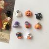 10Pcs Mini Halloween Cartoon Pumpkin Resin Refrigerator Magnets for Home Decor Cute Magnets