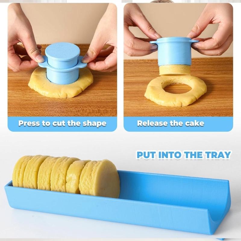 Professional Cake Lollipop Cutter And Tray Set For Uniform Cookie Handmade Dessert Baking Supplies Kitchen Gadget