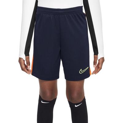 Dri-FIT Academy 23 Футбольные гладкие мягкие трикотажные влагоотводящие прохладные удобные шорты Детские шорты цвета обсидиан, оранжевый, ярко-фиолетовый DX5476-475