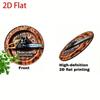 Vintage Style Chainsaw 2D Metal Tin Sign Wood Grain Decor Wall Art For Cafe Garage