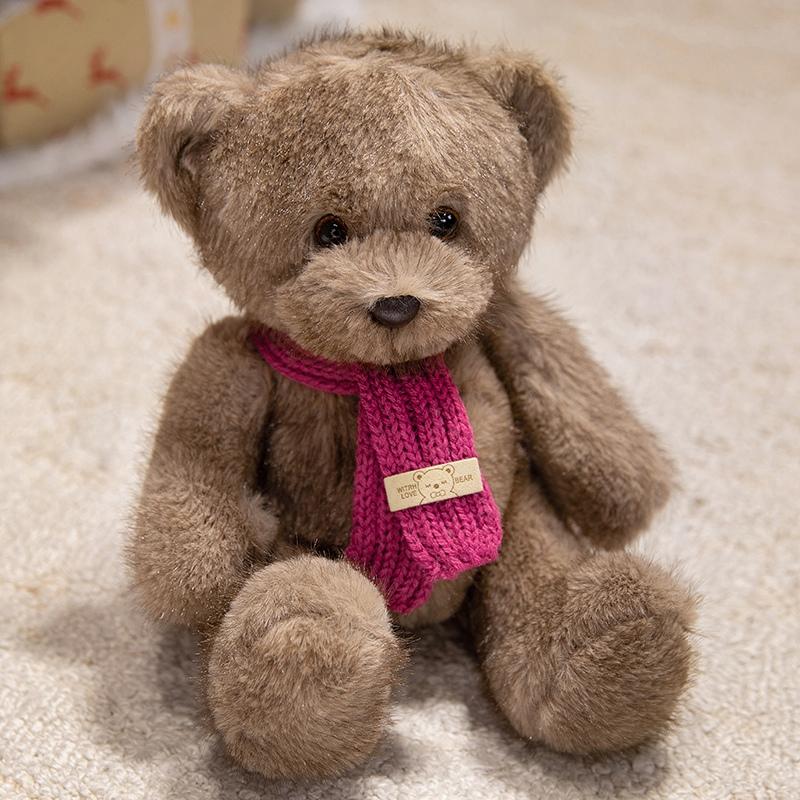 Cute Bears Stuffed Plush Toys Soft Animal Dolls For Kids Birthday Valentine'S Day Gifts Home Decor Party Bear Plushies