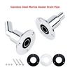 22/24mm 316 Stainless Steel Thru Hull Exhaust Skin Fitting Air Accessories of Tube Pipe Heater Marine Boat Socket Hardware Part