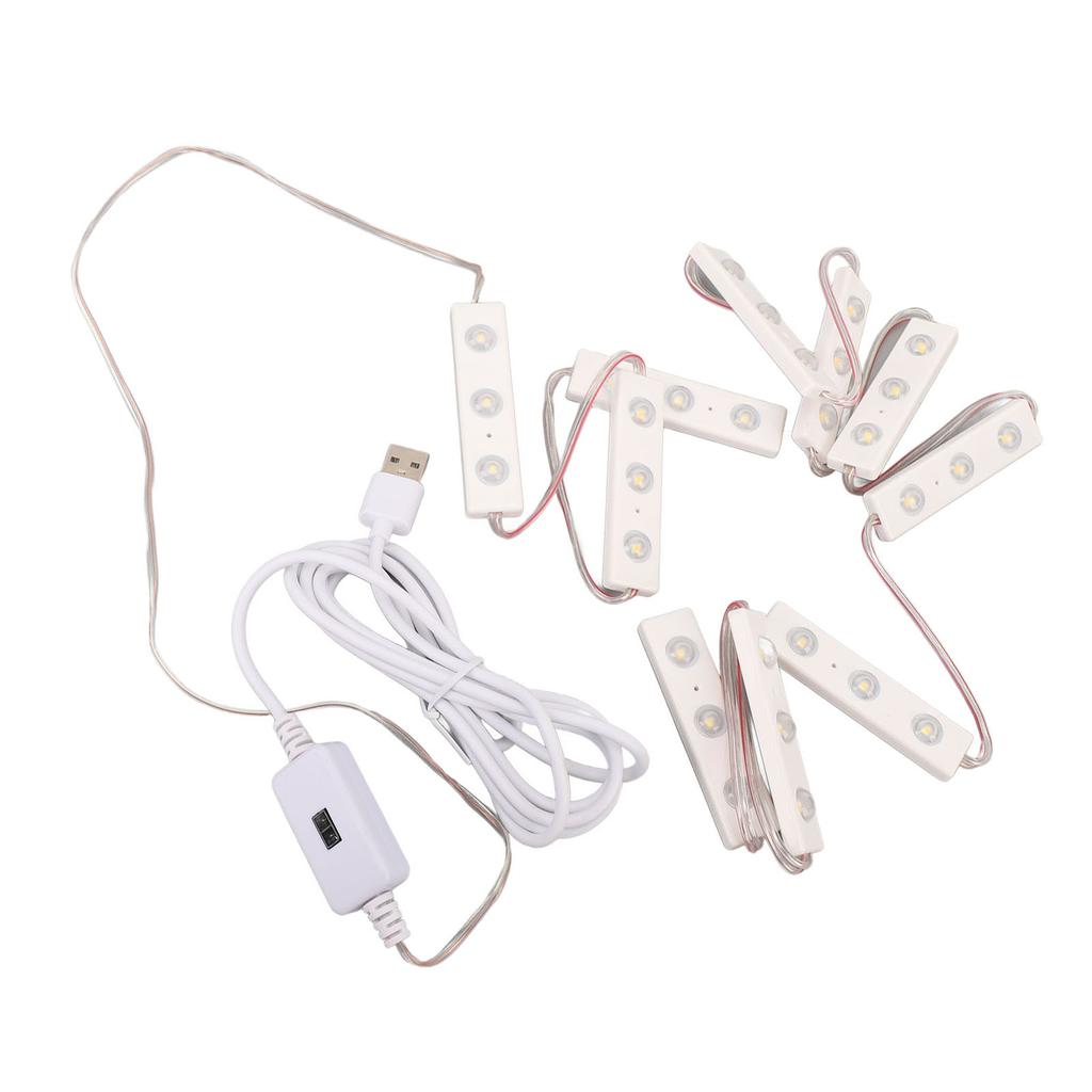 LED Vanity Light USB Stepless Dimmable Stick On Vanity Make Up Mirror Light for Home