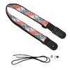 Ukulele Strap Length Adjustable Woven Nylon Uke Shoulder Strap Bohemian Ukulele Back Strap Easy