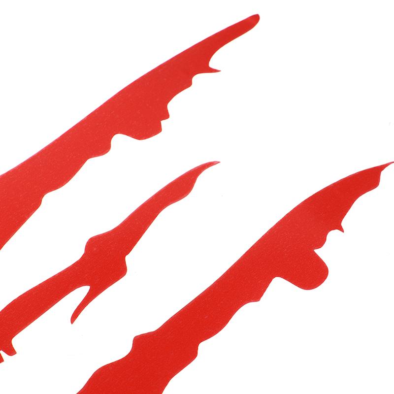 Автомобильные наклейки Светоотражающие следы когтей монстра Царапина в полоску Маркировка на фару