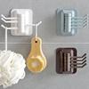 Kitchen Bathroom Wall Mount Self Adhesive Hooks Rotary Towel Sundries Hanger Plastic Towel Hook Rotatable Holder Wall Hooks