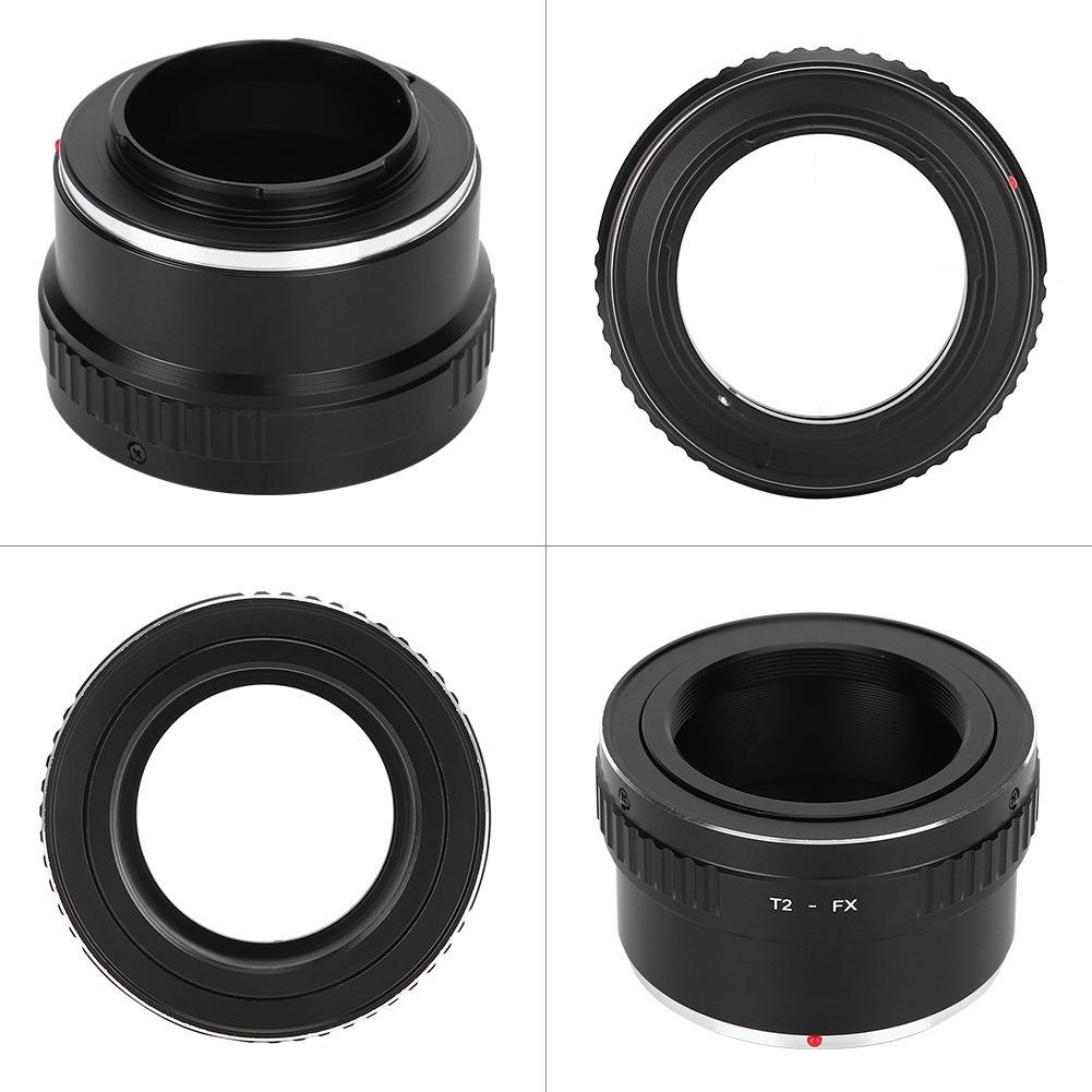 Fikaz T2‑FX Aluminium Alloy Lens Adapter Ring for T2 Mount Lenses To for Fuji FX Mount Camera