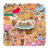 50pcs Cartoon Capybara Sticker Decals Decoration Capybara Stickers for Kids Cartoon Animal Decals Graffiti Sticker Kid Toy