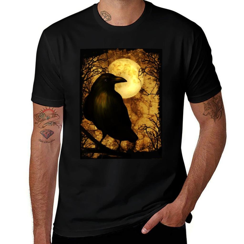 The Raven TShirt Festival Casual Short Sleeve