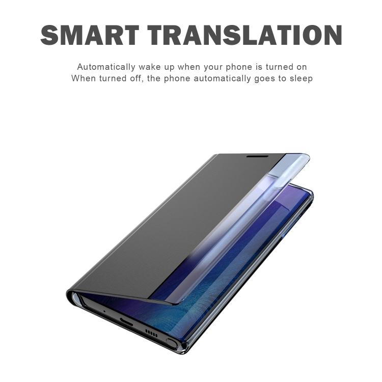 Для Galaxy Note 10 Plus Чехол-книжка с тканевой текстурой и держателем Кожаный чехол для телефона