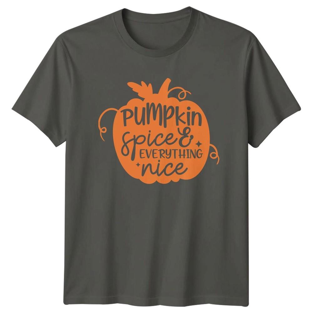 Pumpkin Spice Everything Nice Unisexs TShirt Autumn Fall Seasonal