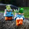 Denim Jeans Flower Pot Resin Retro Denim Skirt Flower Pot Home