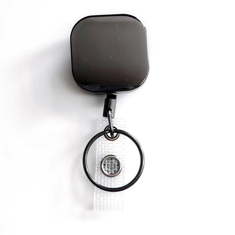 Выдвижные держатели для бейджей-брелоков, металлические, сверхпрочные, с карабином, клипсой для ремня и кольцом для ключей, для держателя имени и ID-карты