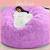 Solid Color Large Soft Plush Portable Living Room Lazy Sofa Cover Bean Bag Cover