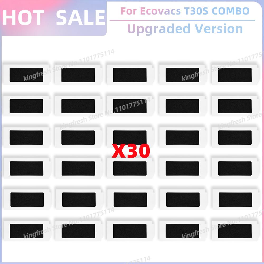 Fit For (Ecovacs T30S / T30S AI / T30S COMBO / T30S PRO / T30S PRO OMNI) Parts Main Roller Side Brush Filter Mop Cloth Dust Bag