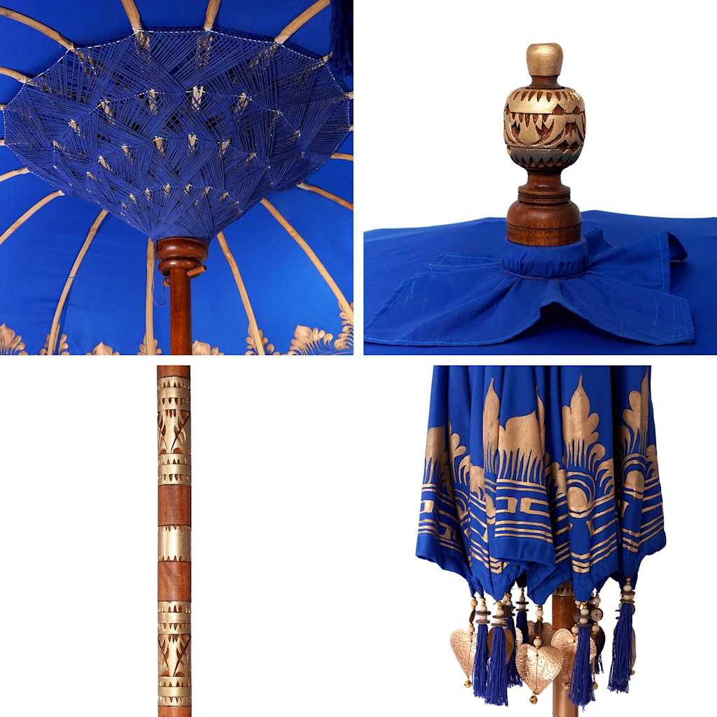 Balinese Sun Umbrella Blue 215 x 215 x 260 cm