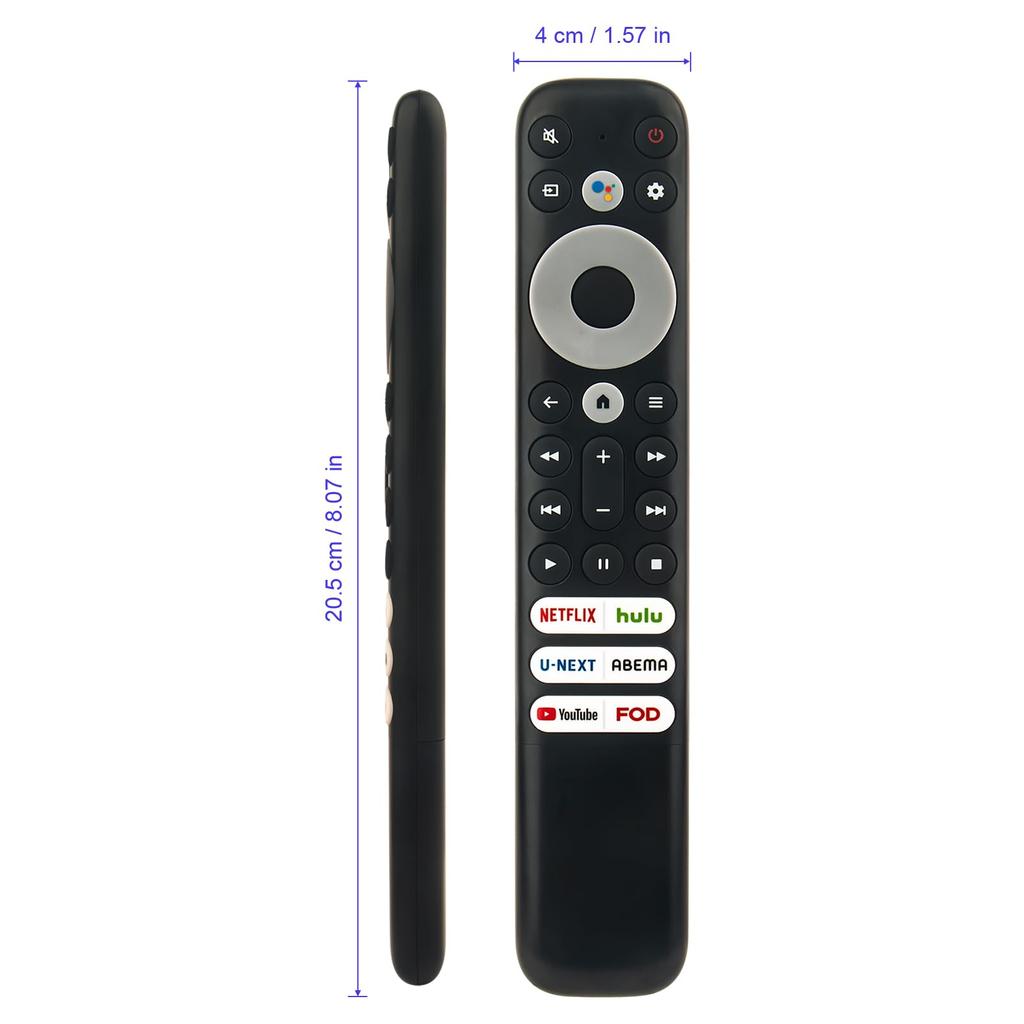 ALLIMITY Daiyo Remote Control Fit for TCL Smart TV LED Smart TV Compatible Remote Control RC902V FJB1 RC902V FMR2 43P63J 50P63J Voice Search
