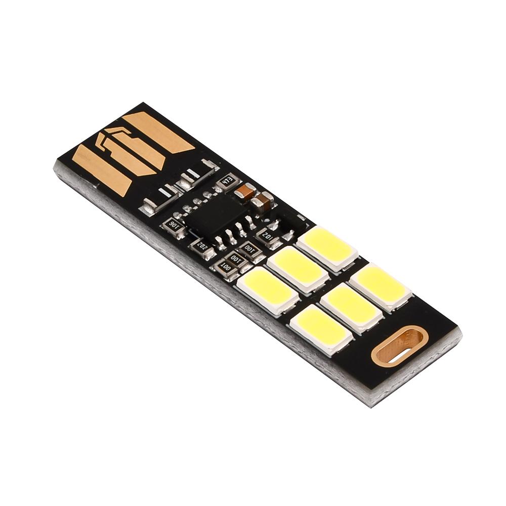 5/10/20 шт. Мини 5730 USB 6 светодиодов 5 В Сенсорный датчик Регулируемая ночная лампа для Power Bank Компьютера Ноутбука Настольная лампа для чтения
