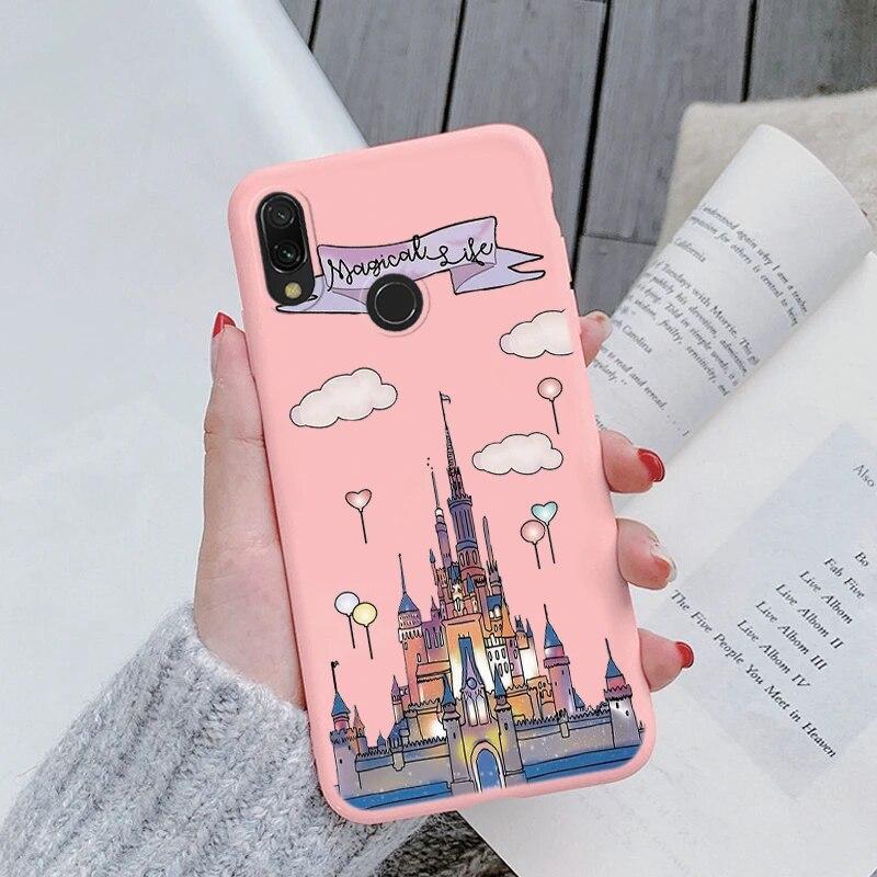 Redmi Note 7 Pro 7S Funda Rainbow Heart Vintage Flowers Leaves Чехол для телефона Мягкий силиконовый чехол-бампер для Xiaomi Redmi Note 7 Противоударная защитная сумка