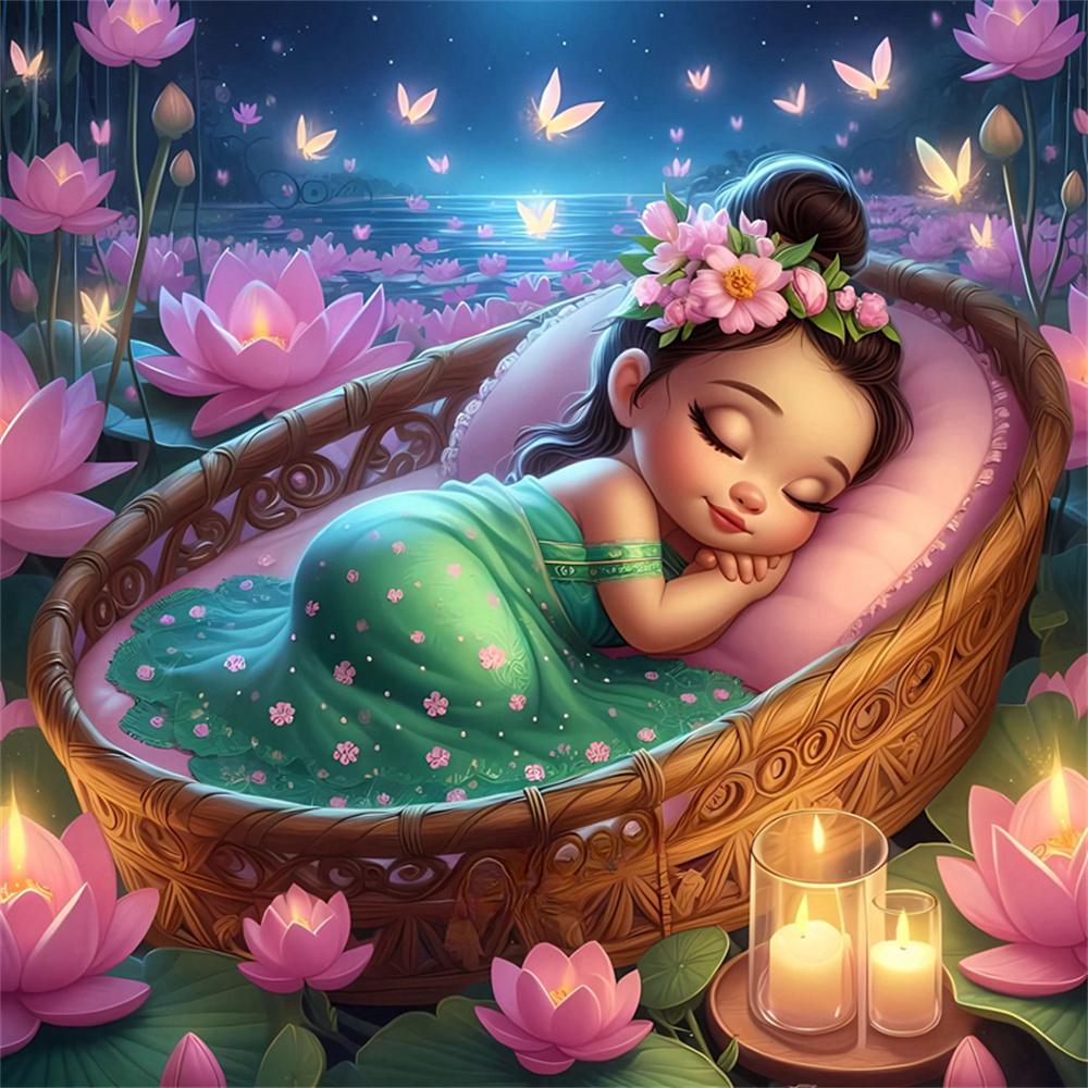 Disney Мультяшная 5D Алмазная Живопись Полная Алмазов DIY Алмазная Живопись, Наносимая Вручную Серия «Принцесса» Декоративный Набор для Живописи