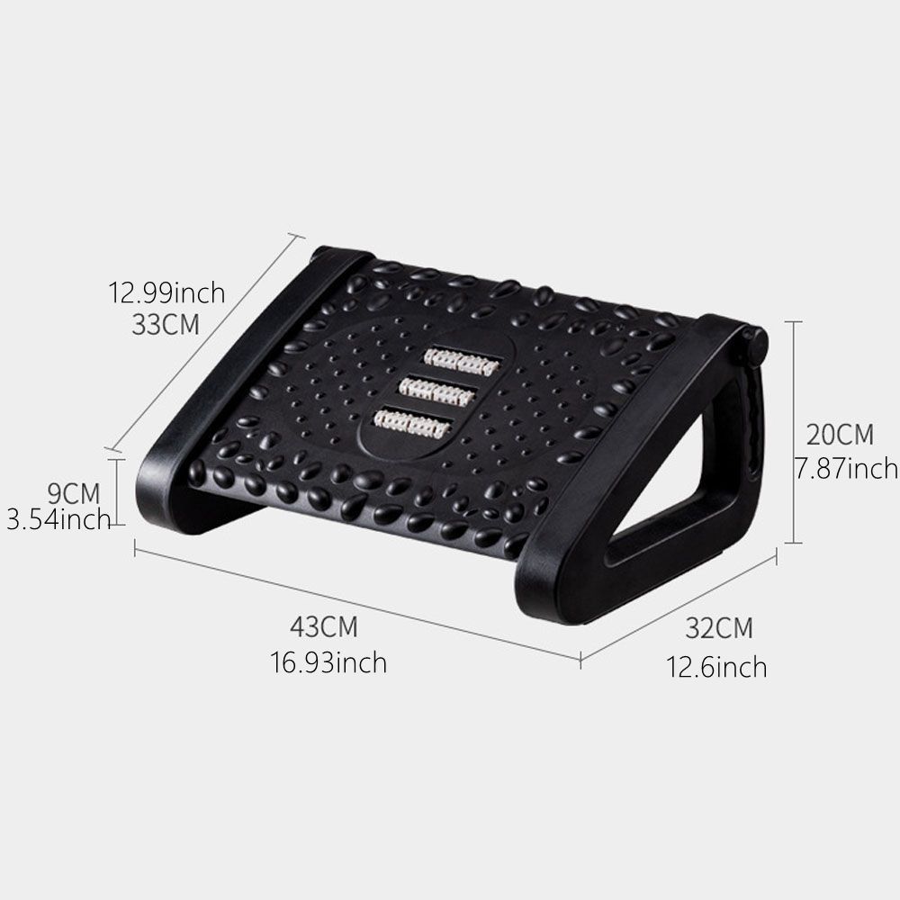 Non-slip Pad Foot Rest Under Desk Plastic Footstoo Ergonomic Footrest  for Under-desk Support