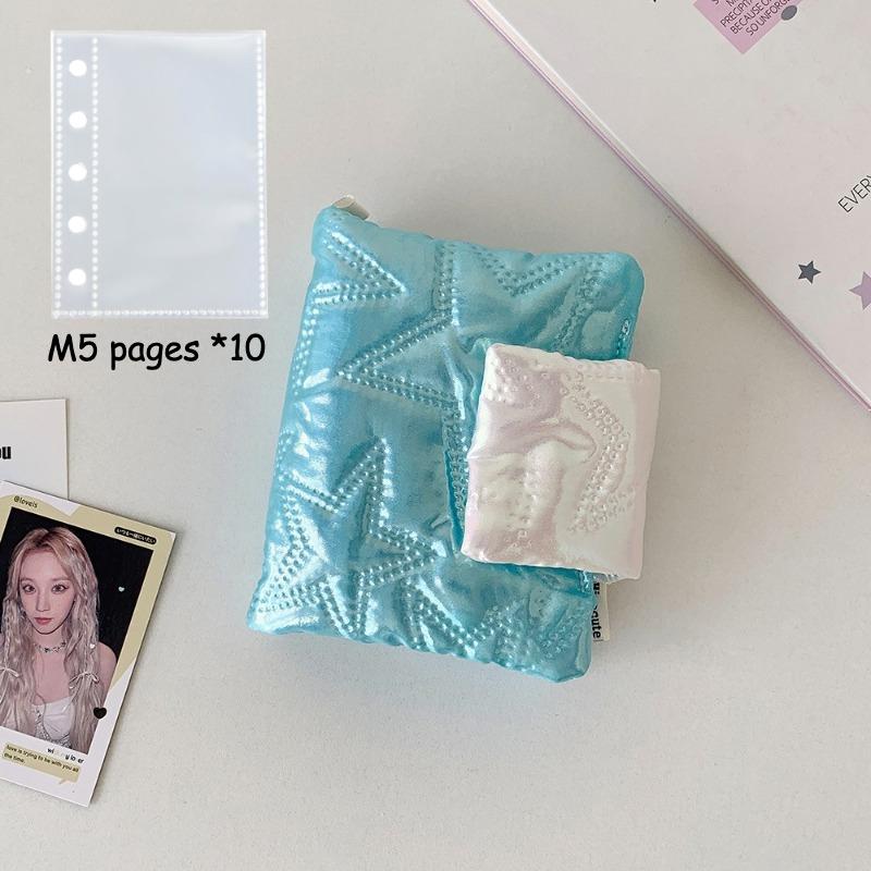 M5 Glossy Surface Photo Album for 3 Inch Kpop Idol Card Cute Photocard Binder Card Cotton Collect Books 20 Pockets Wholesales
