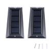 2Pcs LED Solar Wall Light Outdoor Fence Wall Light Decoration Night Light for Backyard Garden