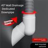 Anti Odor Waste Pipe Connector Strong Plastic Construction Leakproof Designs Drainage Fitting Simple Installation