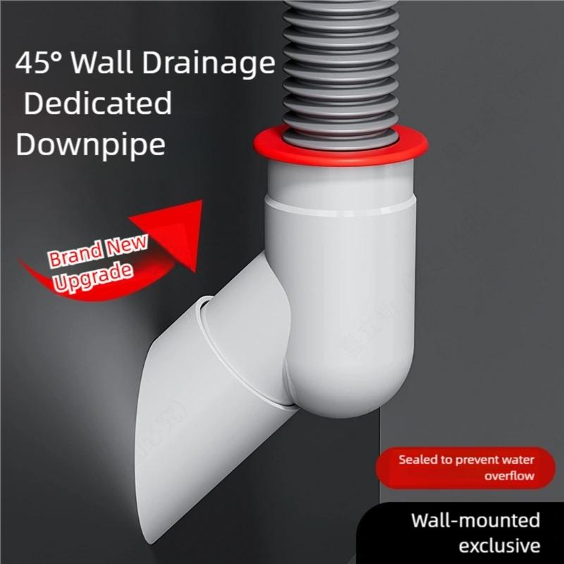 Anti Odor Waste Pipe Connector Strong Plastic Construction Leakproof Designs Drainage Fitting Simple Installation
