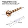 3C Trumpet Mouthpiece Metal Trumpet Accessory Cleaning Brush Trumpet Cleaning Kit