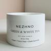 НЕЖНО СОЕВАЯ СВЕЧА Керамическая Ароматическая Свеча Interio Jar / Зеленый и Белый Чай 4,3 унции
