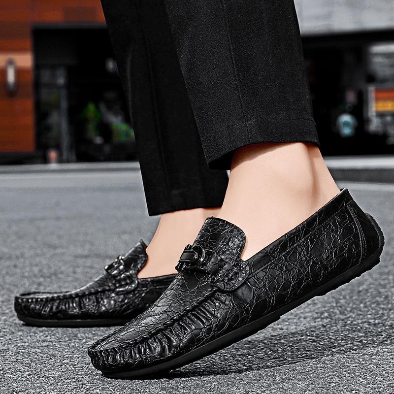Модные высококачественные лоферы из коровьей кожи, слипоны, обувь для вождения, повседневные мягкие мокасины, брендовая роскошная модельная обувь, классическая кожаная обувь для ходьбы