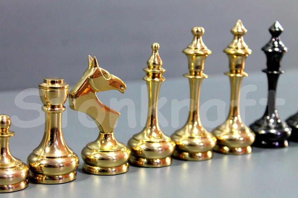 StonKraft Brass Chess Pawn Man Piece/Coin (Gold, 3.75 inches, Newest)