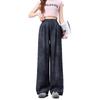 Tie-dye Linen Wide-leg Pants Summer New Cotton and Linen Casual Pants Thin High-waisted Straight Yamamoto Long Pants
